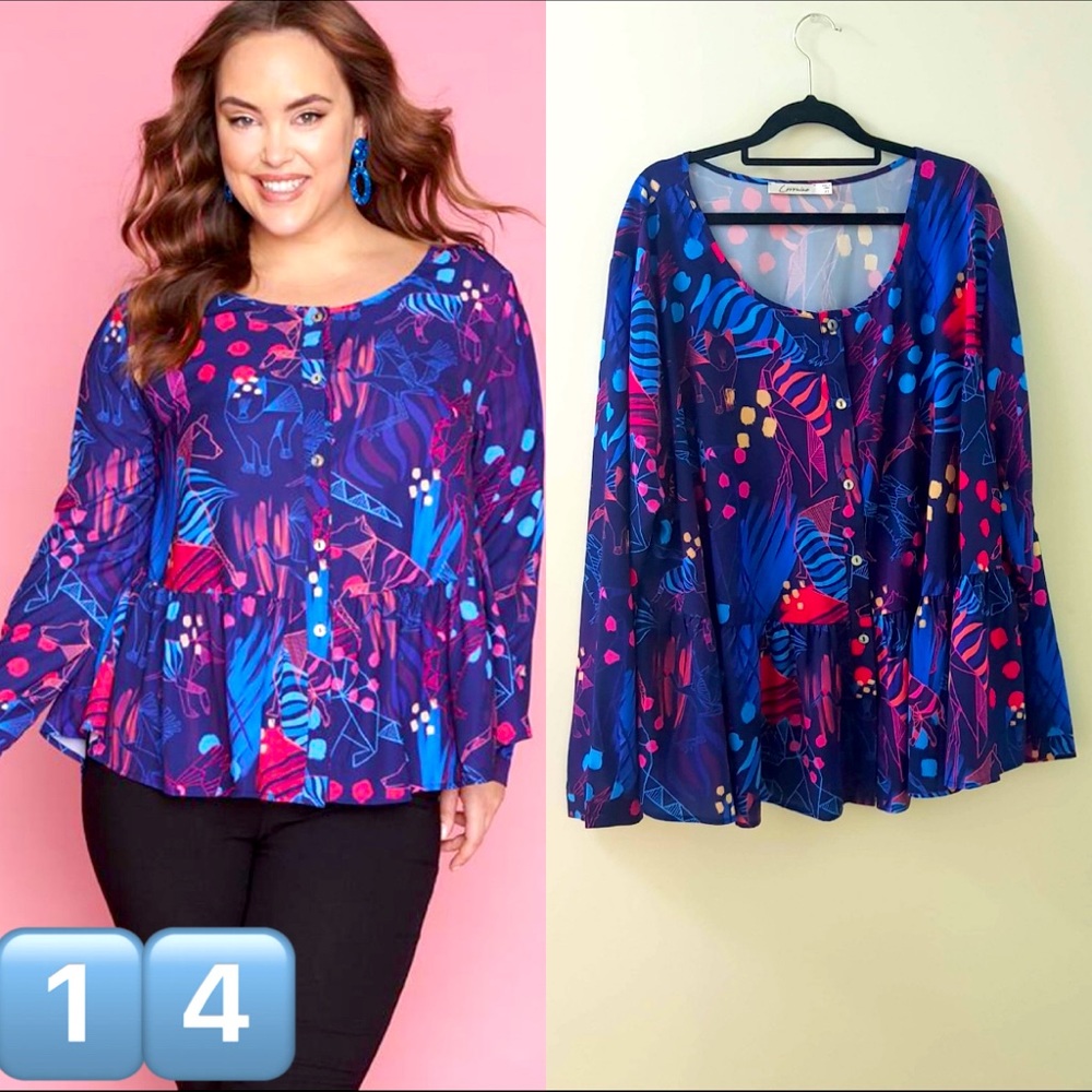 LPD - Floral blouse - size 22 - Picture 1 of 3